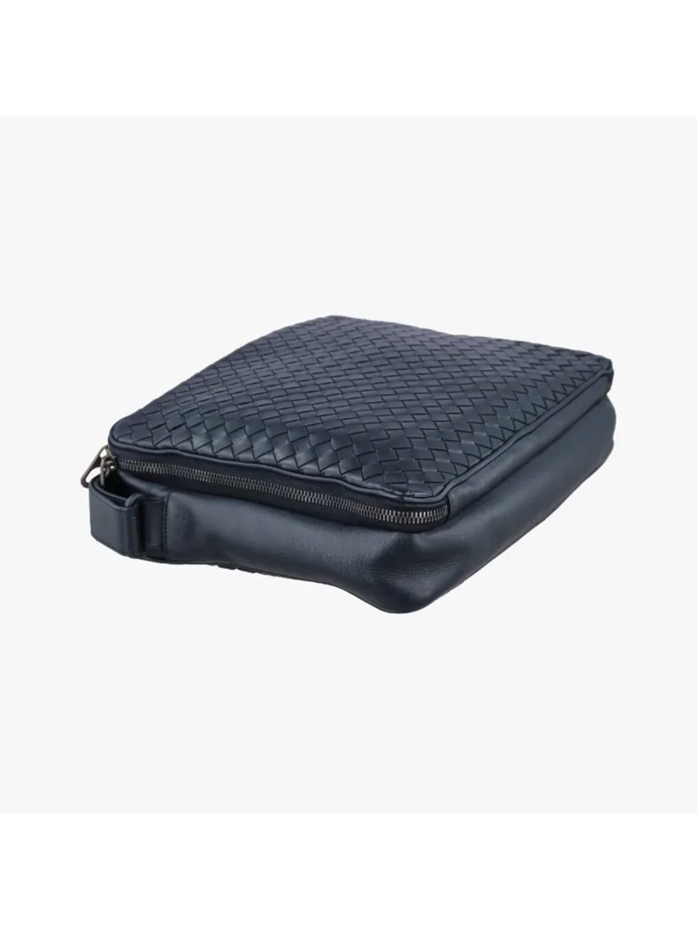 ★SOLD★ Bottega Veneta Intrecciato Navy Lambskin - Picture 7 of 15